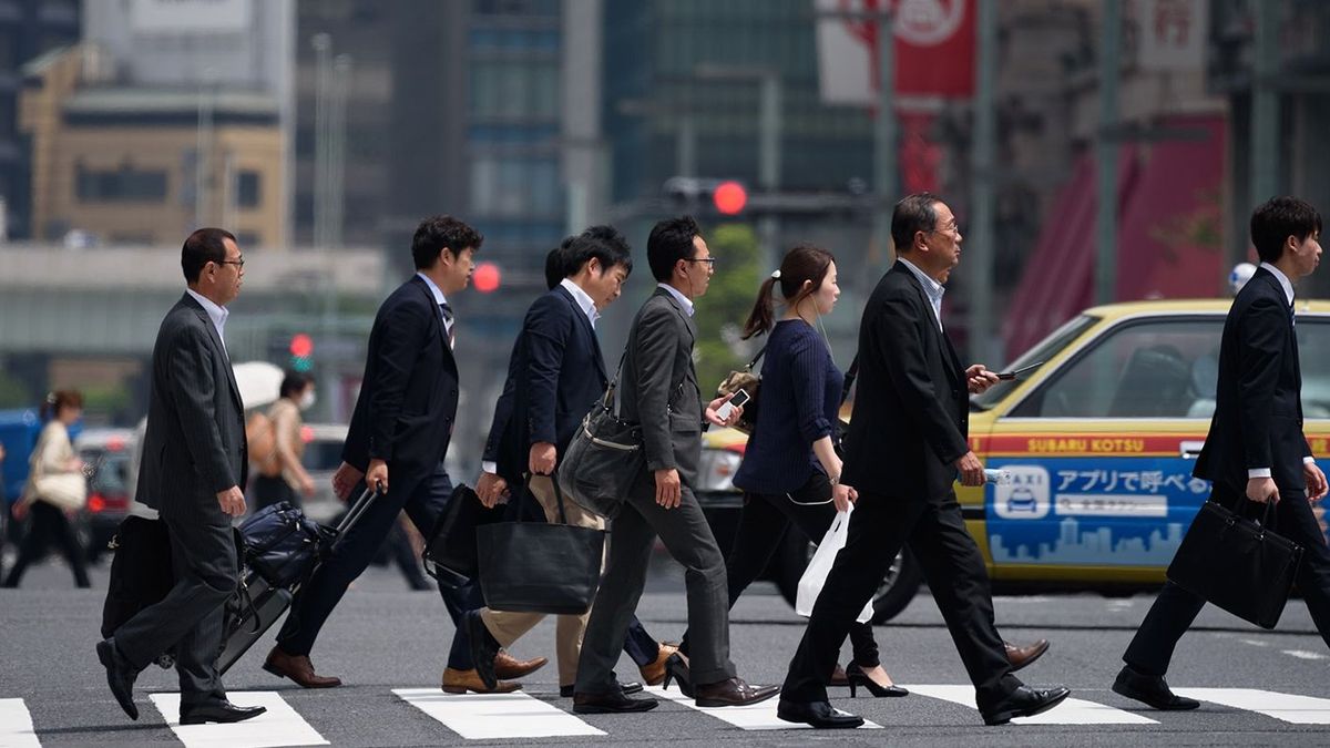 General Images of Tokyo's Business District Ahead Of PPI Figures