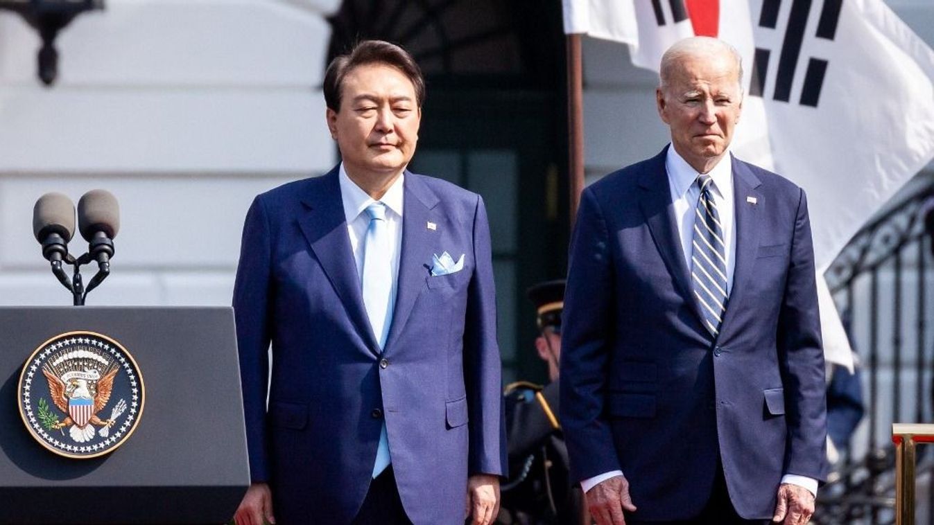 Arrival ceremony for South Korean President Yoon Suk Yeol at the White House