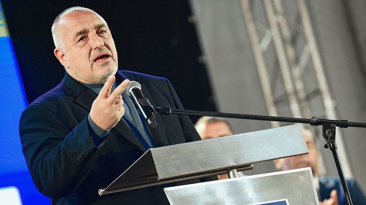 Election campaign of GERB in Bulgaria
BLAGOEVGRAD, BULGARIA - MARCH 23: Former Prime Minister of Bulgaria and the leader of Citizens for European Development of Bulgaria (GERB) party Boyko Borisov speaks during an election campaign rally in the city of Blagoevgrad, Bulgaria on March 23, 2023. Bulgaria will hold an early parliamentary election on April 2nd. Borislav Troshev / Anadolu Agency (Photo by Borislav Troshev / ANADOLU AGENCY / Anadolu Agency via AFP)