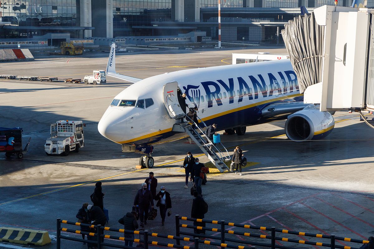 Milan,,Italy;,01,05,2022;,Low,Cost,European,Airline,Ryanair.
Milan, Italy; 01 05 2022; Low cost european airline Ryanair. Ryanair is a budget airline in europe. Boeing 737 passenger aircraft at milan airport