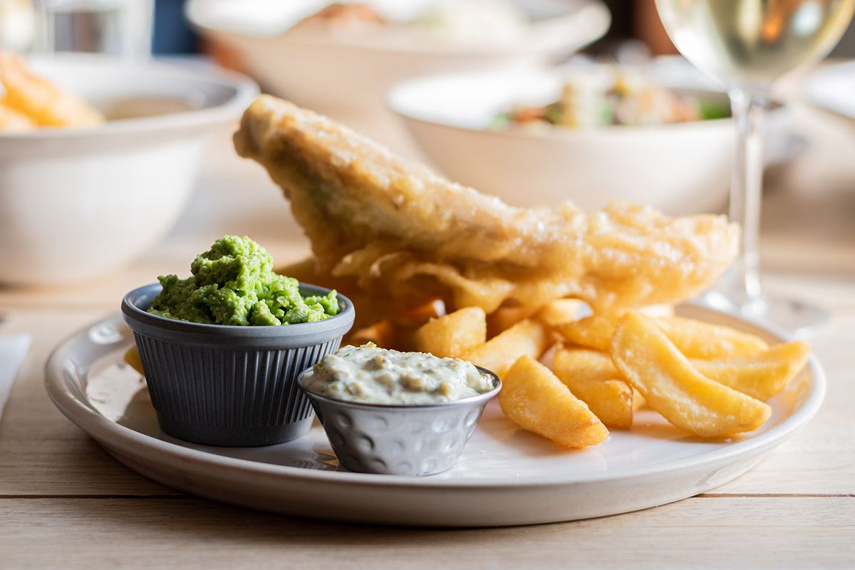 British Pub Food  - Fish & Chips; Sunday Roast
British Pub Food  - Fish & Chips; Sunday Roast - all staples of the British cuisine