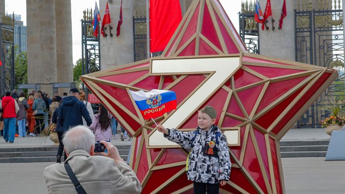 Victory Day celebration in Moscow
epa10616890 People attend Victory Day celebrations at the Gorky park in downtown of Moscow, Russia, 09 May 2023. Russia marks the 78th anniversary of the victory in World War II over Nazi Germany and its allies. The Soviet Union lost 27 million people in the war.  EPA/MAXIM SHIPENKOV