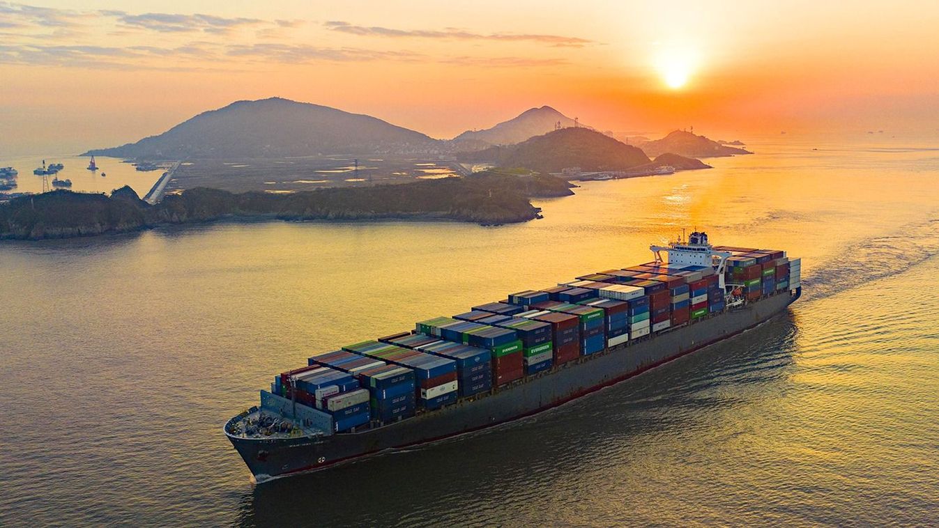 Container ships in operation at Yangshan Deep-Water Port in Shanghai
Aerial photo shows large container vessels berthing at Yangshan Deep-Water Port, with their containers waiting to be loaded or unloaded in Shanghai, 1 April, 2023. (Photo by stringer / ImagineChina / Imaginechina via AFP)