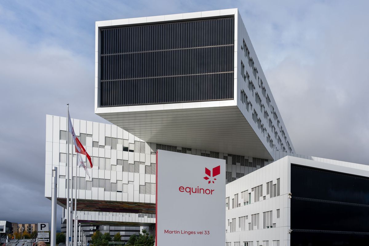 Fornebu, Norway - October 14, 2022: Equinor headquarters in Fornebu near Oslo, Norway. Equinor ASA is a Norwegian state-owned multinational energy company. 
