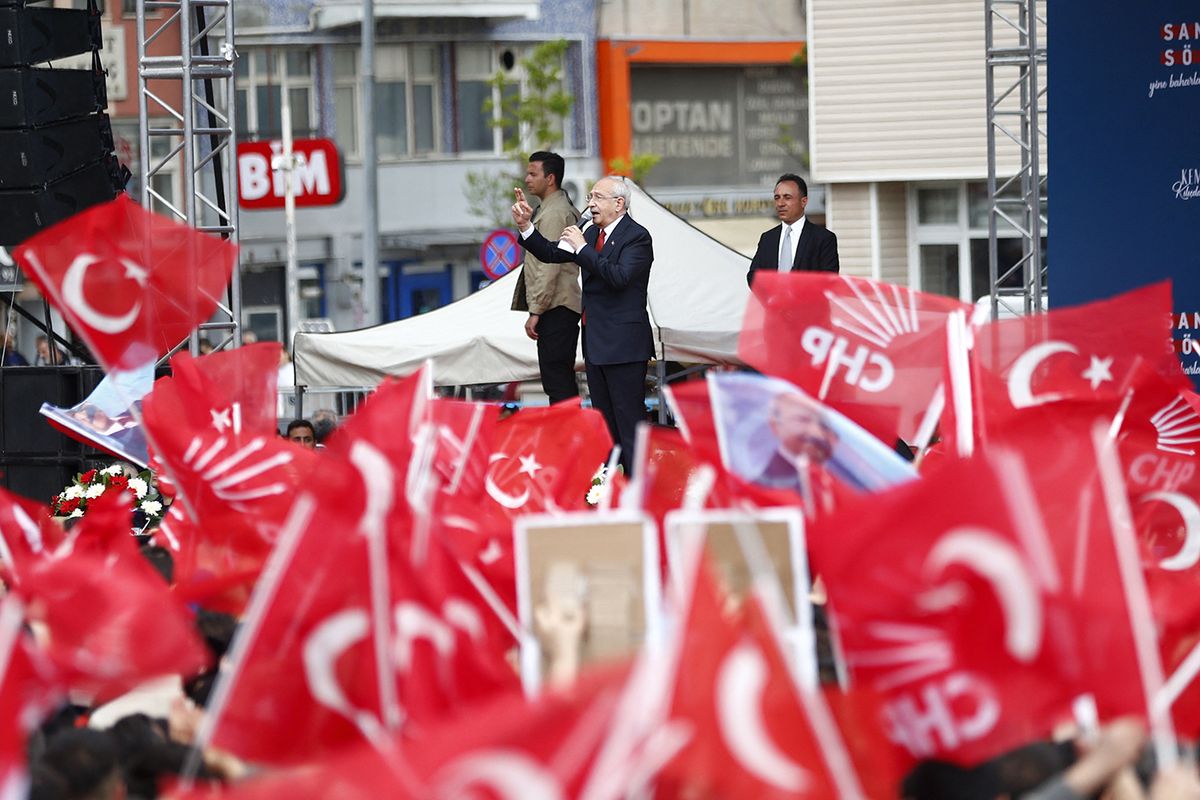 Presidential candidate and Leader of the Republican People's Party (CHP) Kemal Kilicdaroglu in Kirikkale