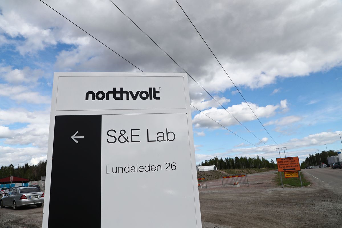 Västerĺs,,Sweden-,13,May,2022:,Northvolt,Company,In,Västerĺs,,Sweden.