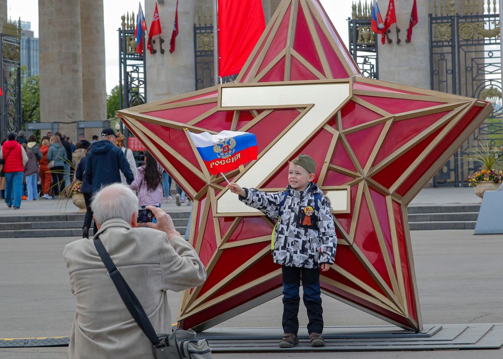 Victory Day celebration in Moscow
epa10616890 People attend Victory Day celebrations at the Gorky park in downtown of Moscow, Russia, 09 May 2023. Russia marks the 78th anniversary of the victory in World War II over Nazi Germany and its allies. The Soviet Union lost 27 million people in the war.  EPA/MAXIM SHIPENKOV