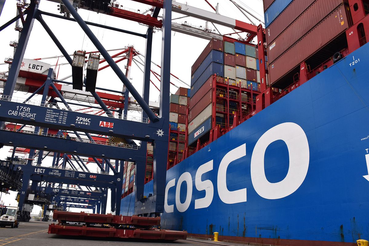 Xinhua Headlines: China's WTO entry benefits U.S., global growth
(211107) -- WASHINGTON, Nov. 7, 2021 (Xinhua) -- A container ship of China's COSCO Shipping docks at a new container terminal of the Port of Long Beach in California, the United States, Aug. 20, 2021. (Xinhua/Gao Shan) (Photo by Gao Shan / XINHUA / Xinhua via AFP)
