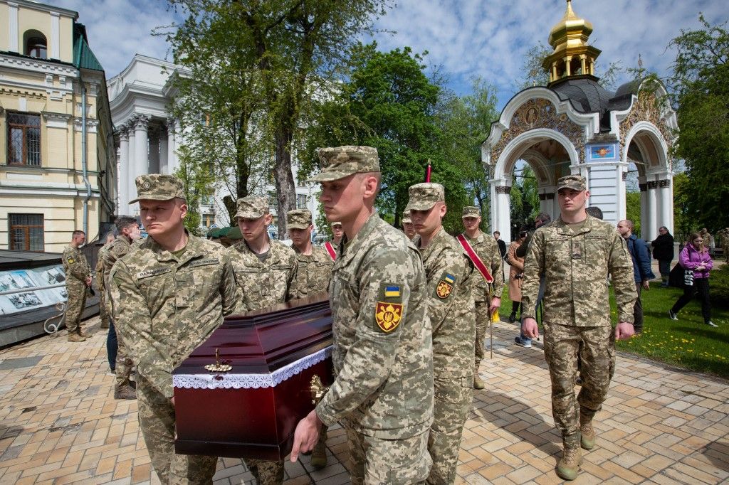 Farewell ceremony for Christopher Campbell in Ukraine