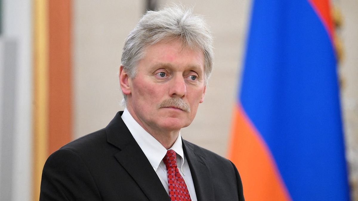 RUSSIA-ARMENIA-DIPLOMACYKremlin spokesman Dmitry Peskov attends a meeting of Russian President and Armenian Prime Minister at the Kremlin in Moscow on May 25, 2023. (Photo by Ilya PITALEV / SPUTNIK / AFP)