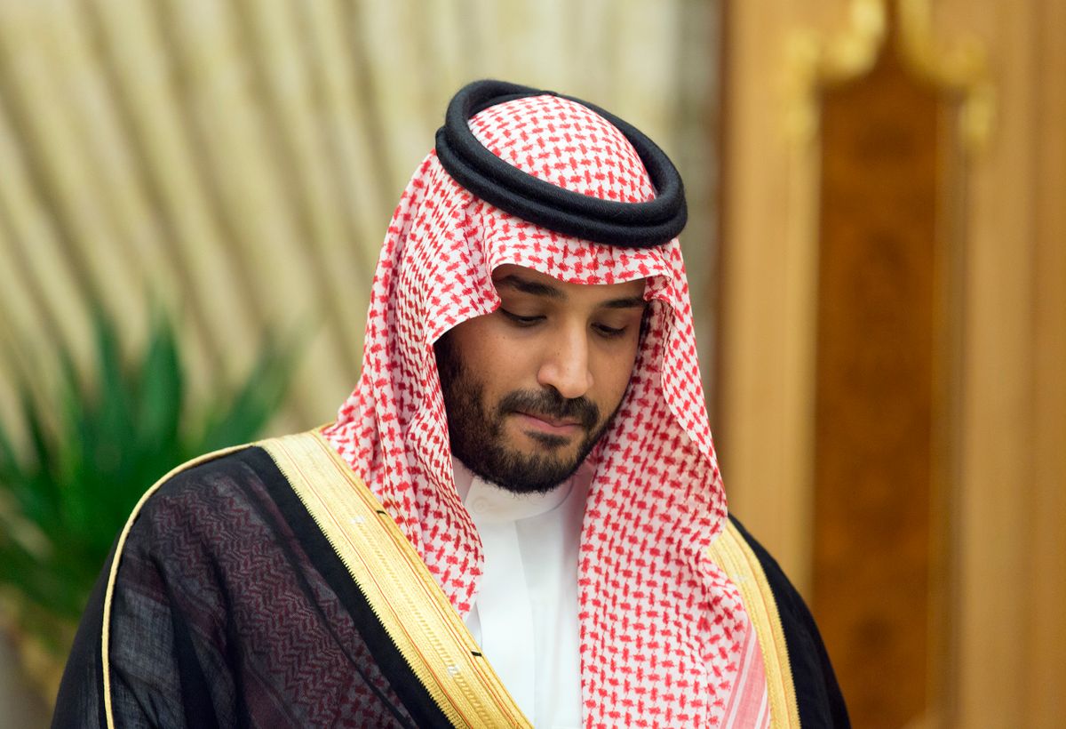 Riad, Saudi Arabia - October 19: Saudi Defence Minister Mohamed bin Salman on October 19, 2015 in Riad, Saudi Arabia.