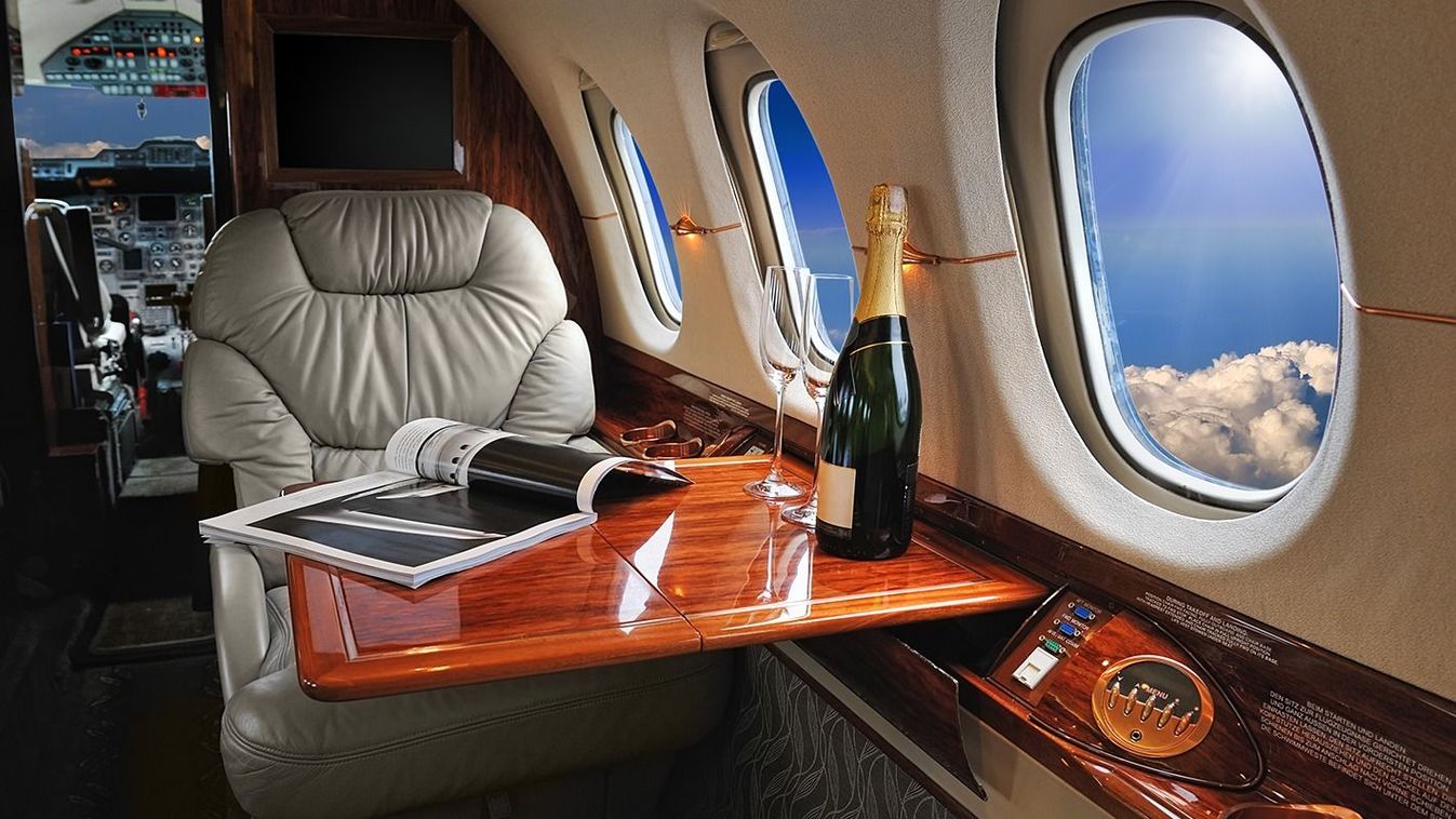 Luxury,Interior,In,The,Modern,Business,Jet,And,Sunlight,At