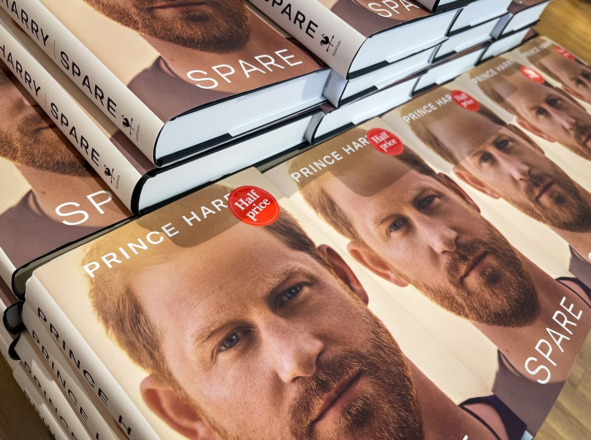 BATH, UNITED KINGDOM - JANUARY 22: Prince Harry's book on display in a book store on January 22, 2023 in Bath, England. Prince Harry's much anticipated memoir "Spare" officially went on sale on January 10. 