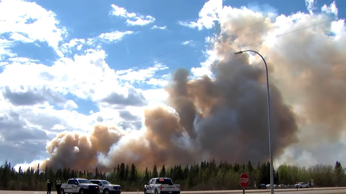 Alberta, Canada, erőtűz, wildfire