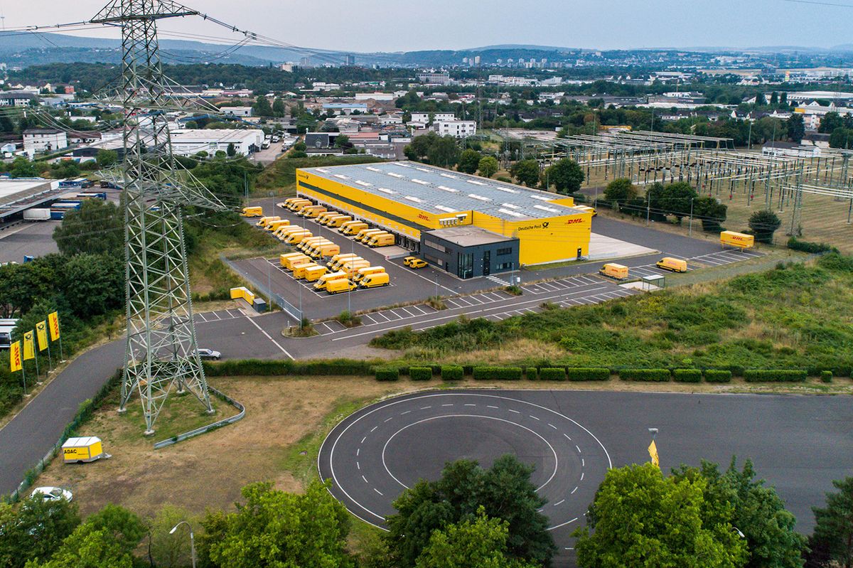 Koblenz,Germany,21.07.2018,:,Aerial,View,Of,The,Dhl,Distribution