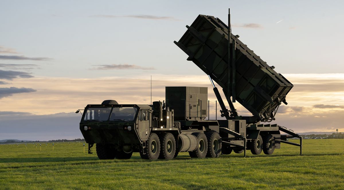Szczecin,,Poland-october,2022:mim-104,Patriot,-,Us,Surface-to-air,Missile,System,On