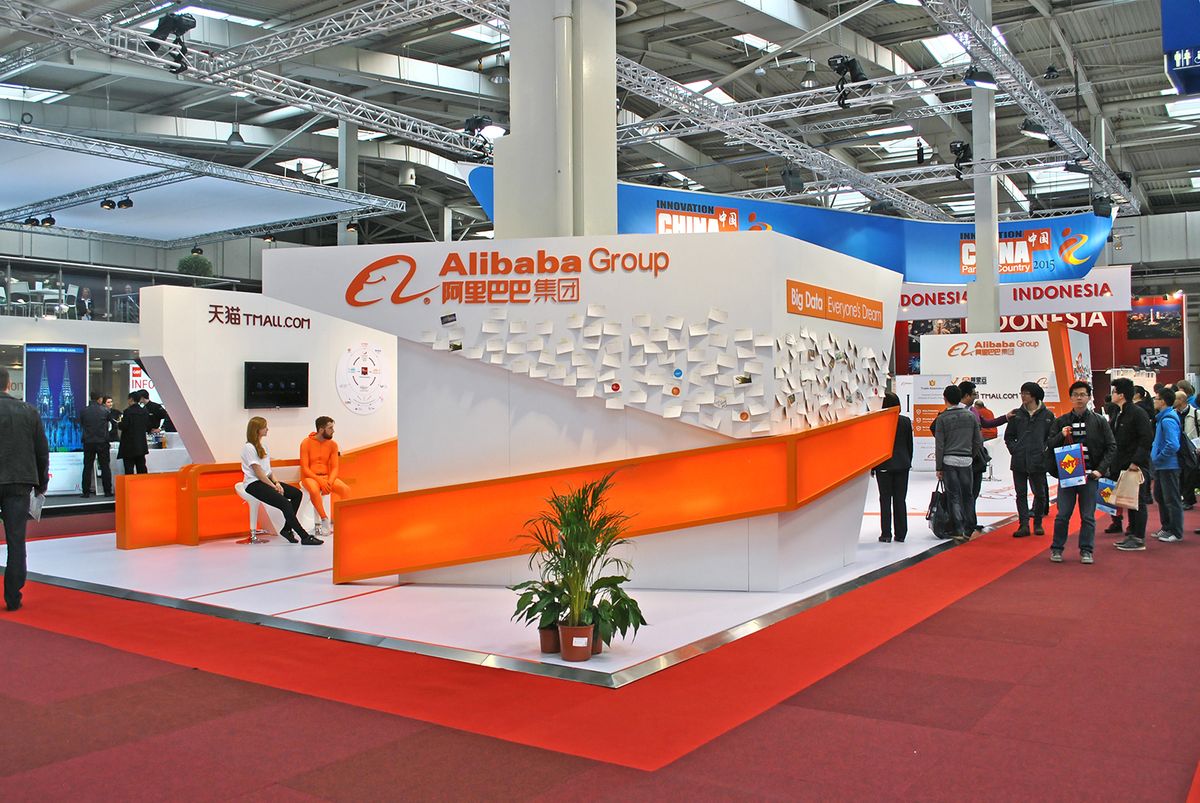 Hanover,,Germany,,20,March,2015,-,Booth,Of,Alibaba,Group
HANOVER, GERMANY, 20 March 2015 - Booth of Alibaba Group at Cebit, the largest IT trade show in the world