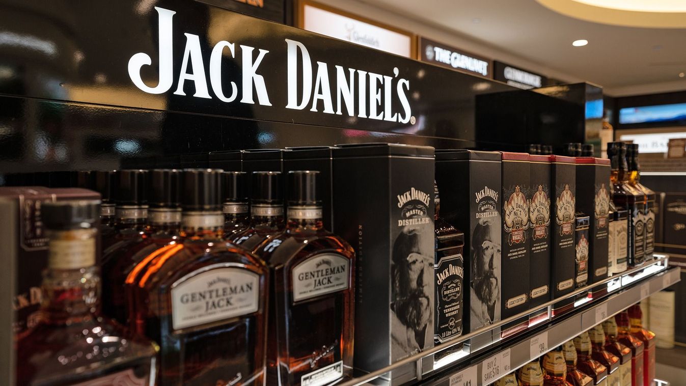 New,York,-,February,,2020:,Jack,Daniel's,Whiskey,Display.