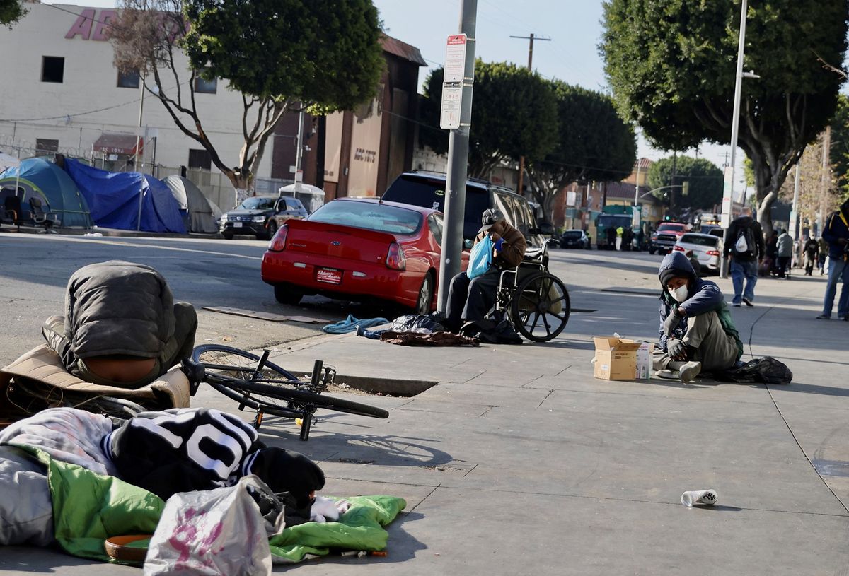 U.S.-LOS ANGELES-HOMELESS PEOPLE