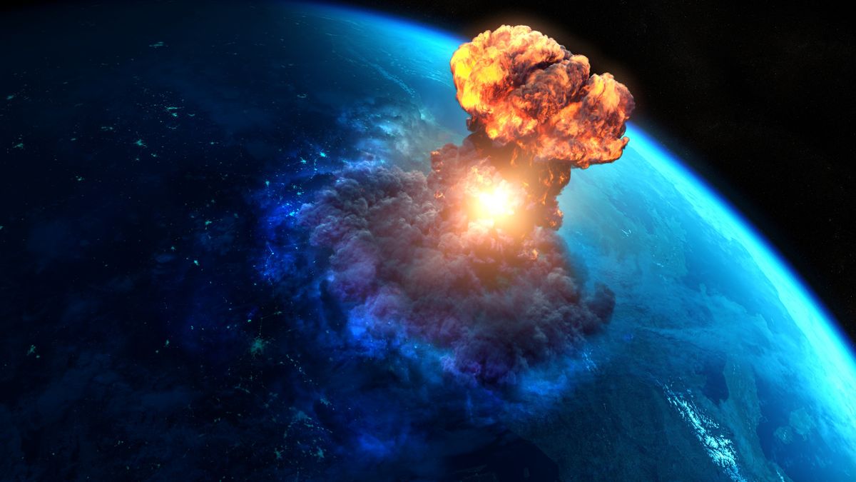 Armageddon.,Nuclear,Bomb,Or,Asteroid,Impact,Creates,A,Nuke,Mushroom