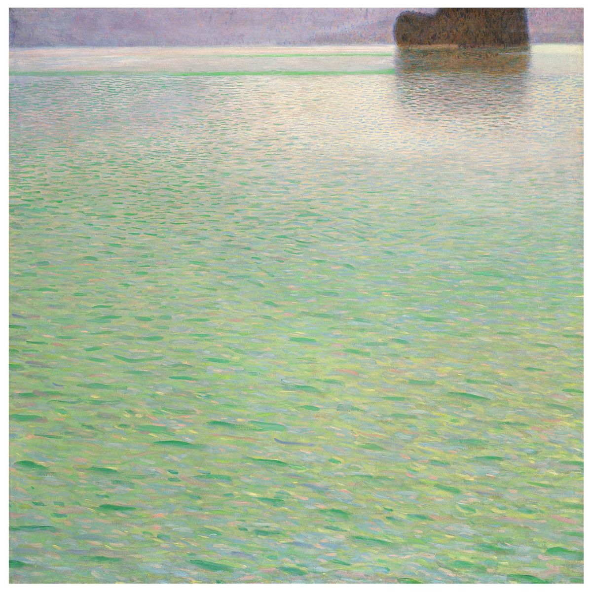 Gustav Klimt: Insel im Attersee ( Sziget az Attersee-ben) (ca. 1901–2). leütési ára 53, 2 millió dollár 2023. május.