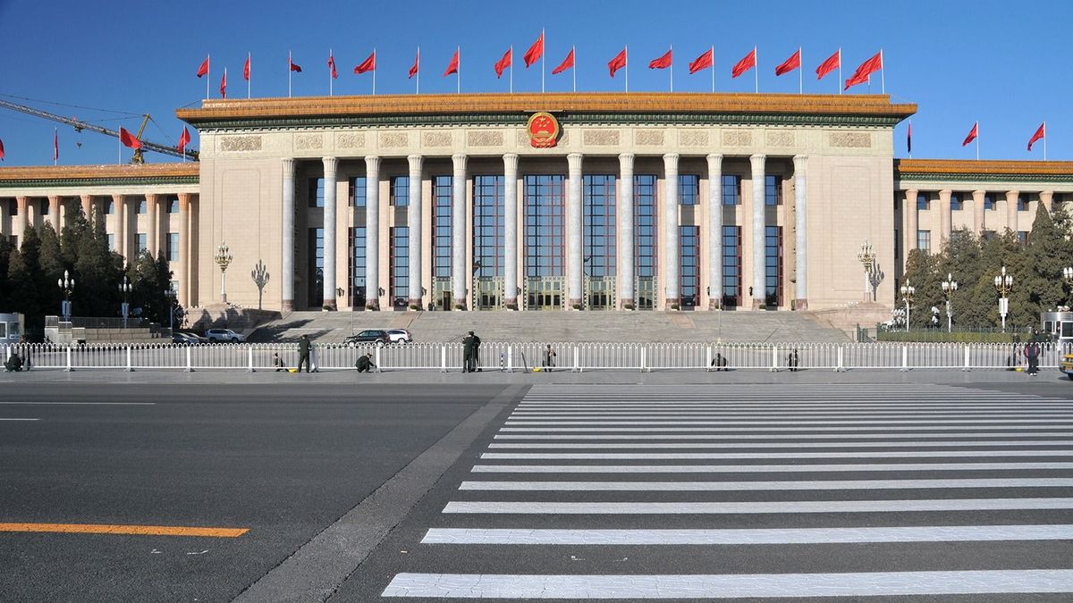 Beijing-march,2,,2011:,The,Image,Of,The,Great,Hall,Of