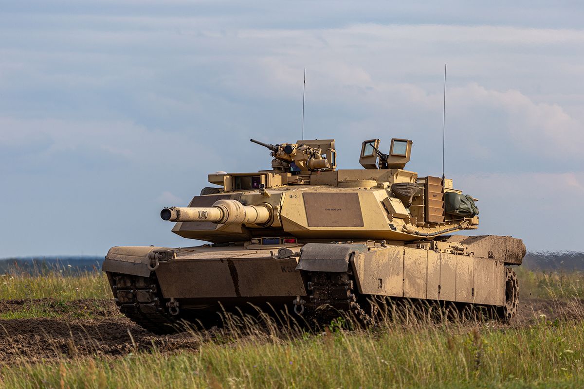 The,Photo,Shows,An,American,M1,Abrams,Tank,,Which,Has
The photo shows an American M1 Abrams tank, which has been provided to the Ukrainian military to bolster their armored capabilities in the ongoing conflict, and is a formidable force on the battlefiel
