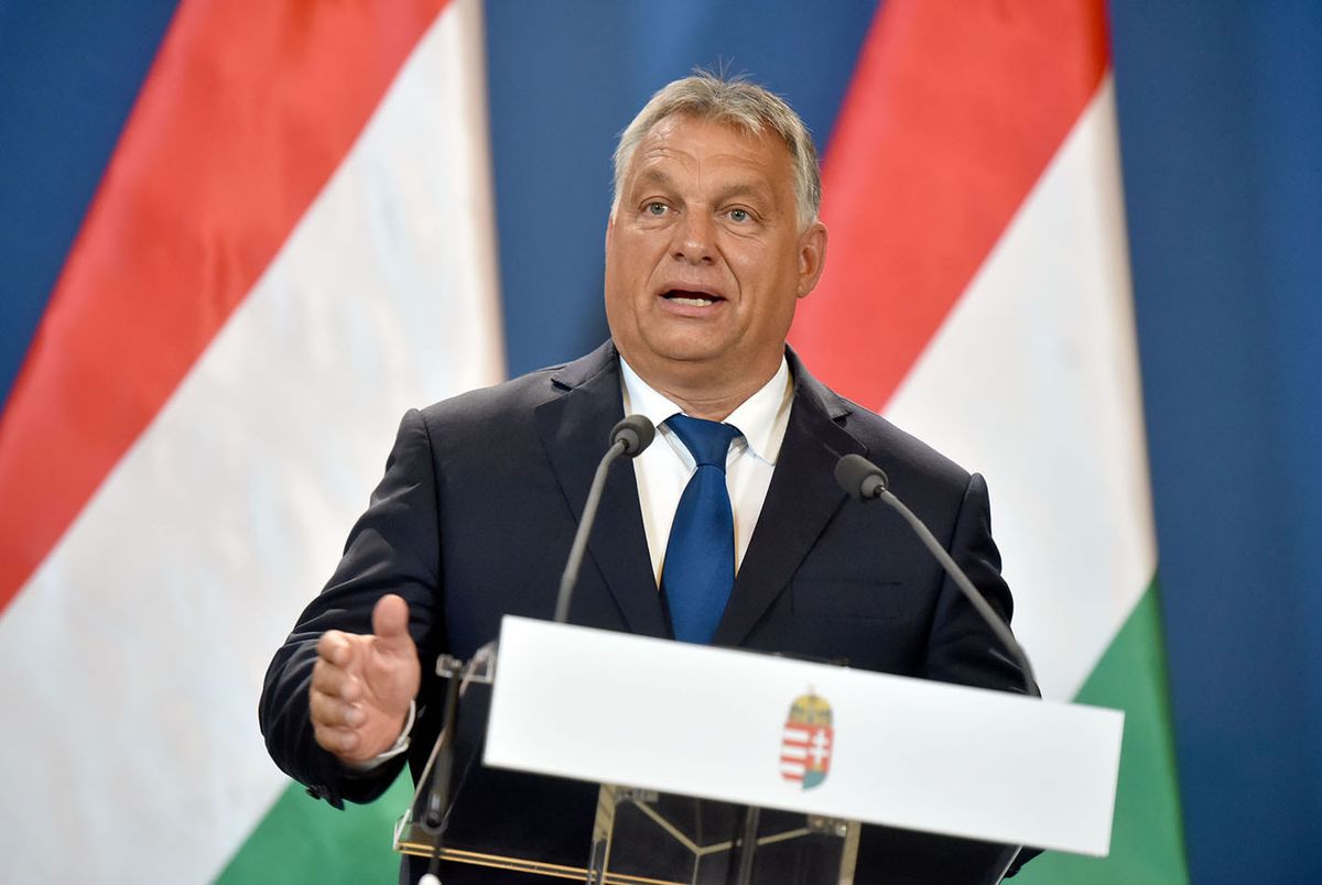 Angela Merkel német kancellár és Orbán Viktor miniszterelnök sajtónyilatkozatot tesz a Páneurópai Piknik 30. évfordulója alkalmából tartott
Fotó: Magasi Dávid
