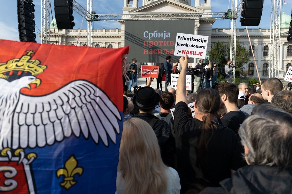 Belgrade,,June,4th,2023.,Big,Protest,In,Belgrade,,Serbia.,National