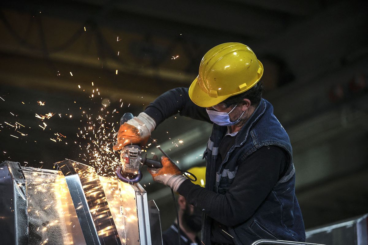 Industrial Images
ANKARA, TURKEY - JUNE 07: In this photo illustration an industrial worker is seen in Ankara, Turkey on June 07, 2021. Esra Hacioglu / Anadolu Agency (Photo by Esra Hacioglu / ANADOLU AGENCY / Anadolu Agency via AFP)