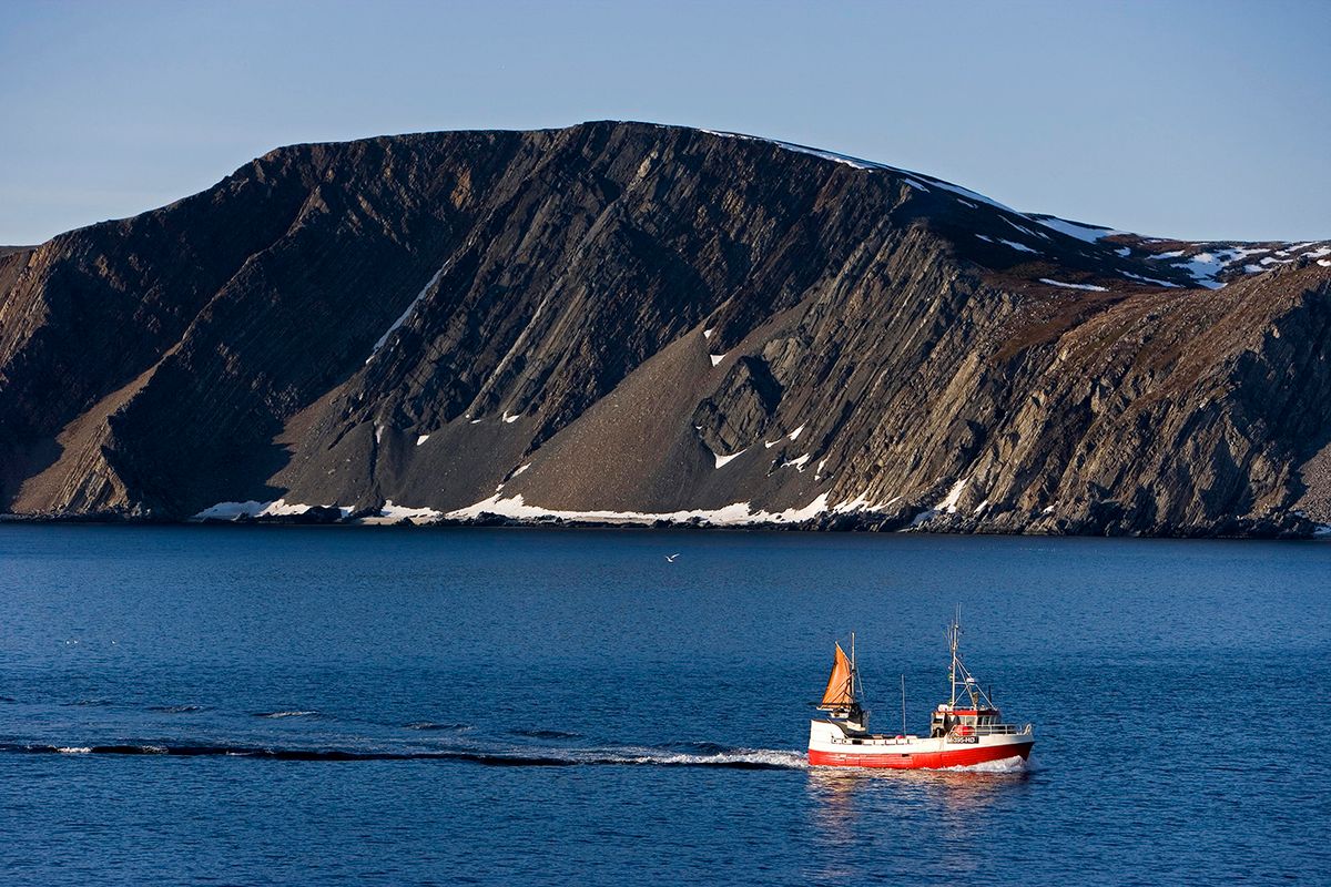 Small trawler on the coast of Norway.Biosphoto / Michel Gunther (Photo by Michel Gunther / Biosphoto / Biosphoto via AFP)