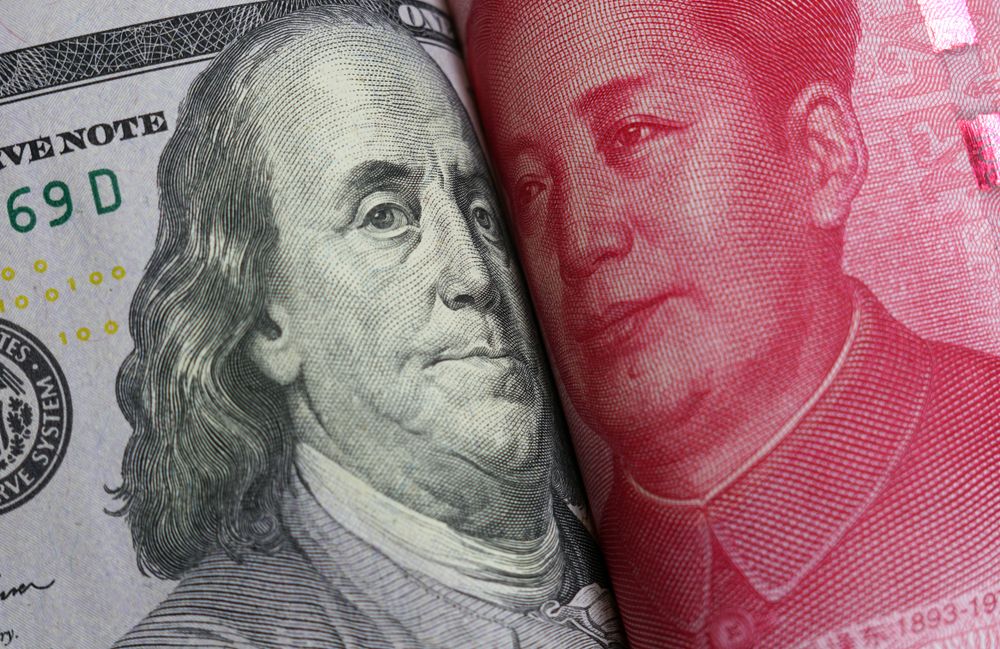 Dollar,Notes,Of,The,Us,And,Chinese,Yuan,Rested,Against