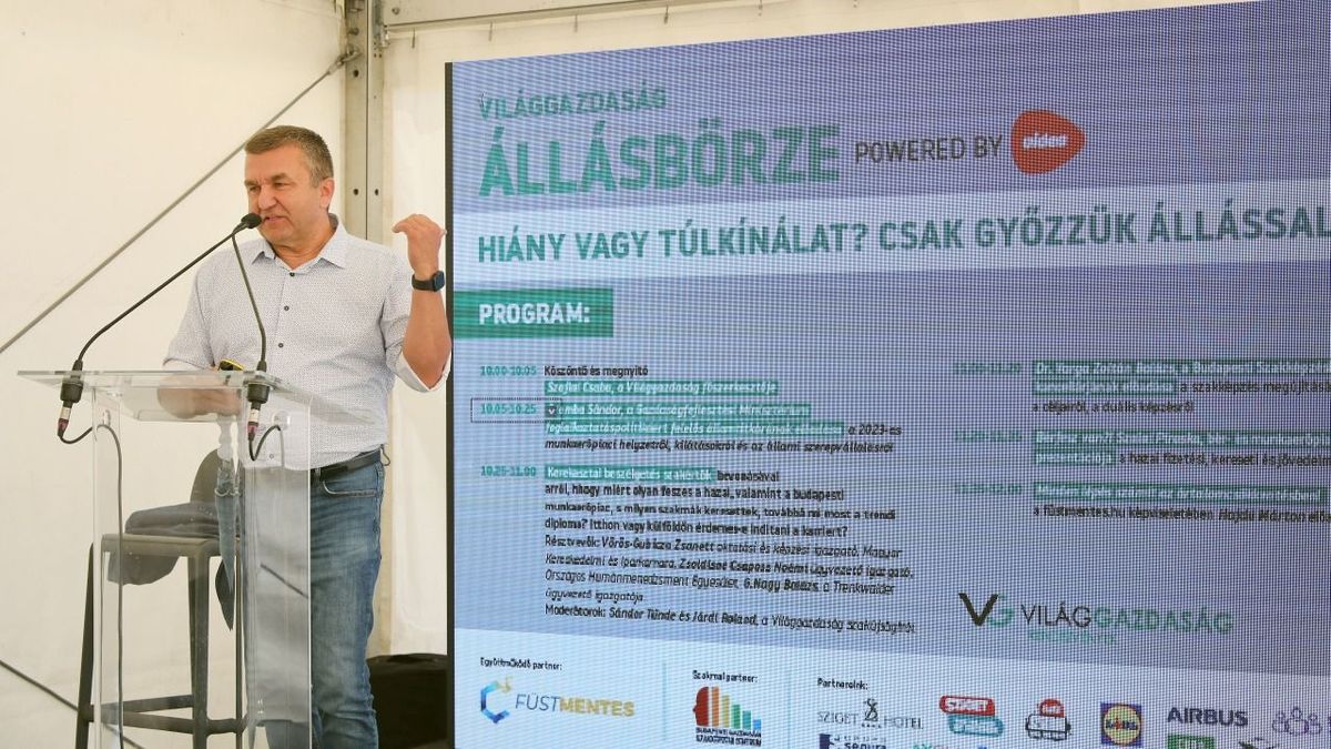 Czomba Sándor: aki tud és akar dolgozni, az el tud helyezkedni, ráadásul ezért egyre magasabb bért is kap