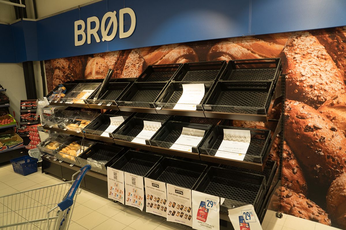 Oslo,,Norway,,Mars,12,,2020:,Bread,Shelves.,Empty,Shelves,In