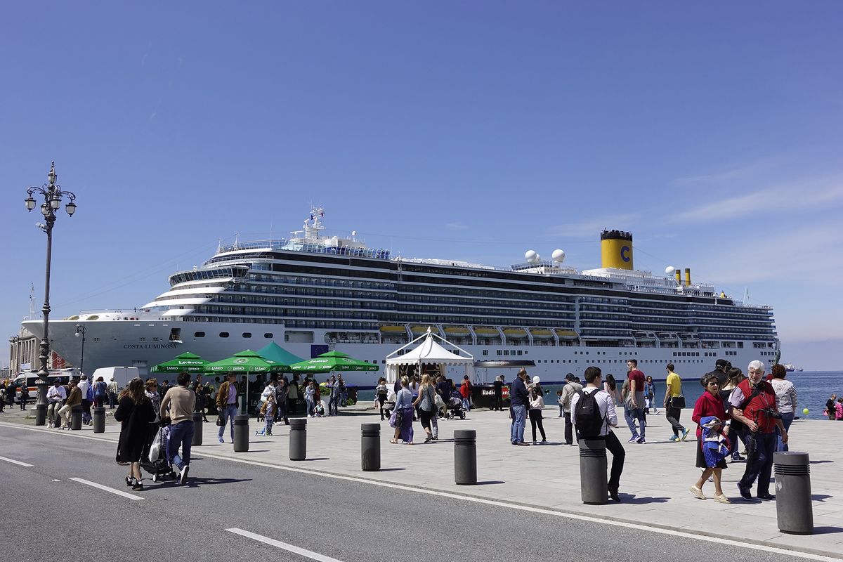 Trieste,,Italy,07.20.2019,Costa,Luminosa,Cruise,Ship,Is,Docked,In,