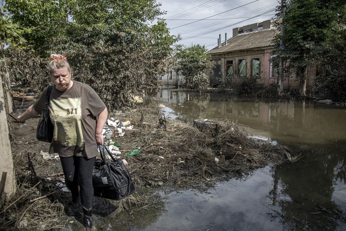 Aftermath of Nova Kakhovka dam collapse in Ukraine's Kherson