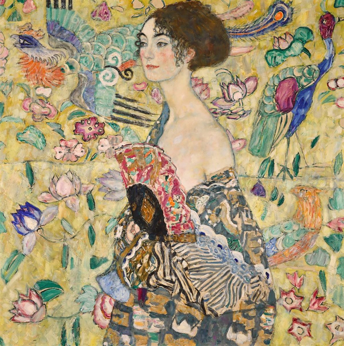 Gustav Klimt: Dame mit Fächer (Hölgy legyezővel) (1917-18) – becsérték 80 millió dollár

 Kép a Sotheby's jóvoltából