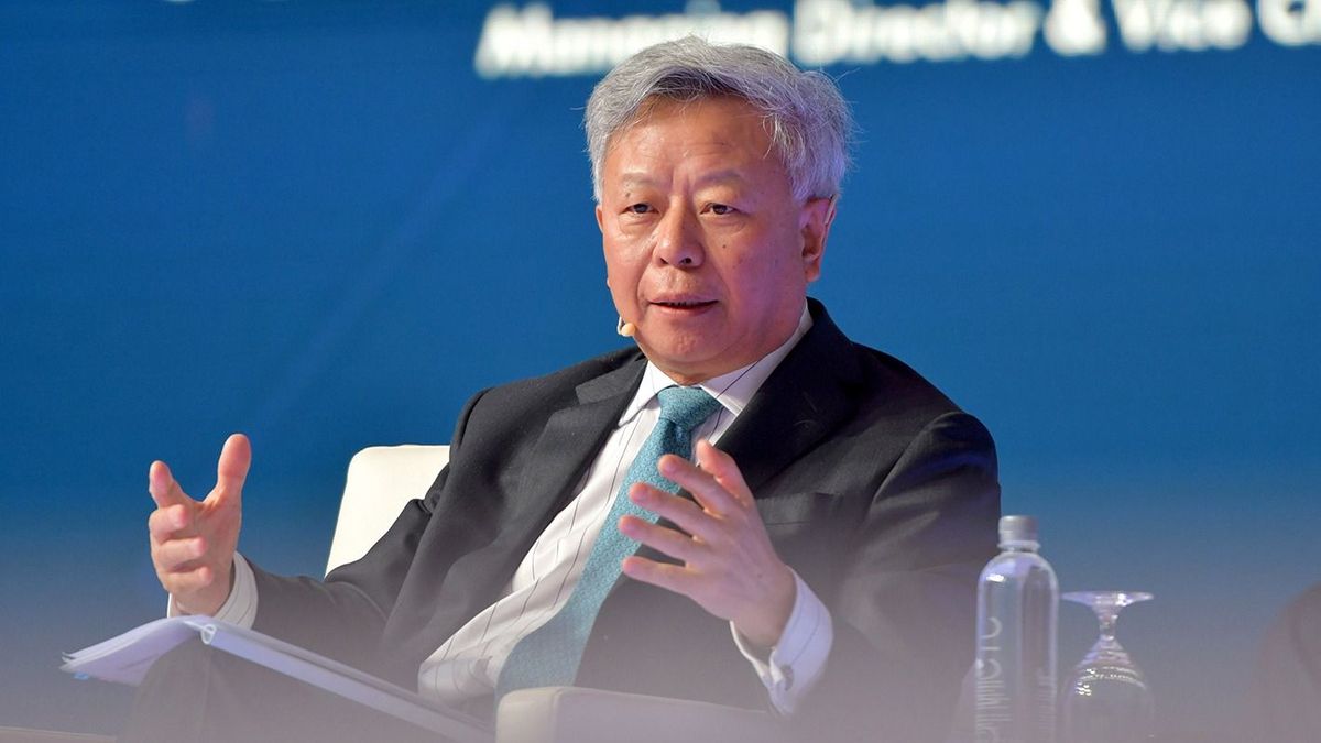 MALAYSIA-KUALA LUMPUR-JIN LIQUN-AIIB(180206) -- KUALA LUMPUR, Feb. 6, 2018 (Xinhua) -- President of the Asian Infrastructure Investment Bank (AIIB) Jin Liqun speaks at the World Capital Market Symposium in Kuala Lumpur, Malaysia, Feb. 6, 2018. The Asian Infrastructure Investment Bank (AIIB) will work with Malaysia, one of the founding members, to seek ways to support infrastructure development in the ASEAN region, said the bank's president Jin Liqun on Tuesday. (Xinhua/Chong Voon Chung)(zf)Xinhua News Agency / eyevineContact eyevine for more information about using this image:T: +44 (0) 20 8709 8709E: info@eyevine.comhttp://www.eyevine.com  February , 2018 