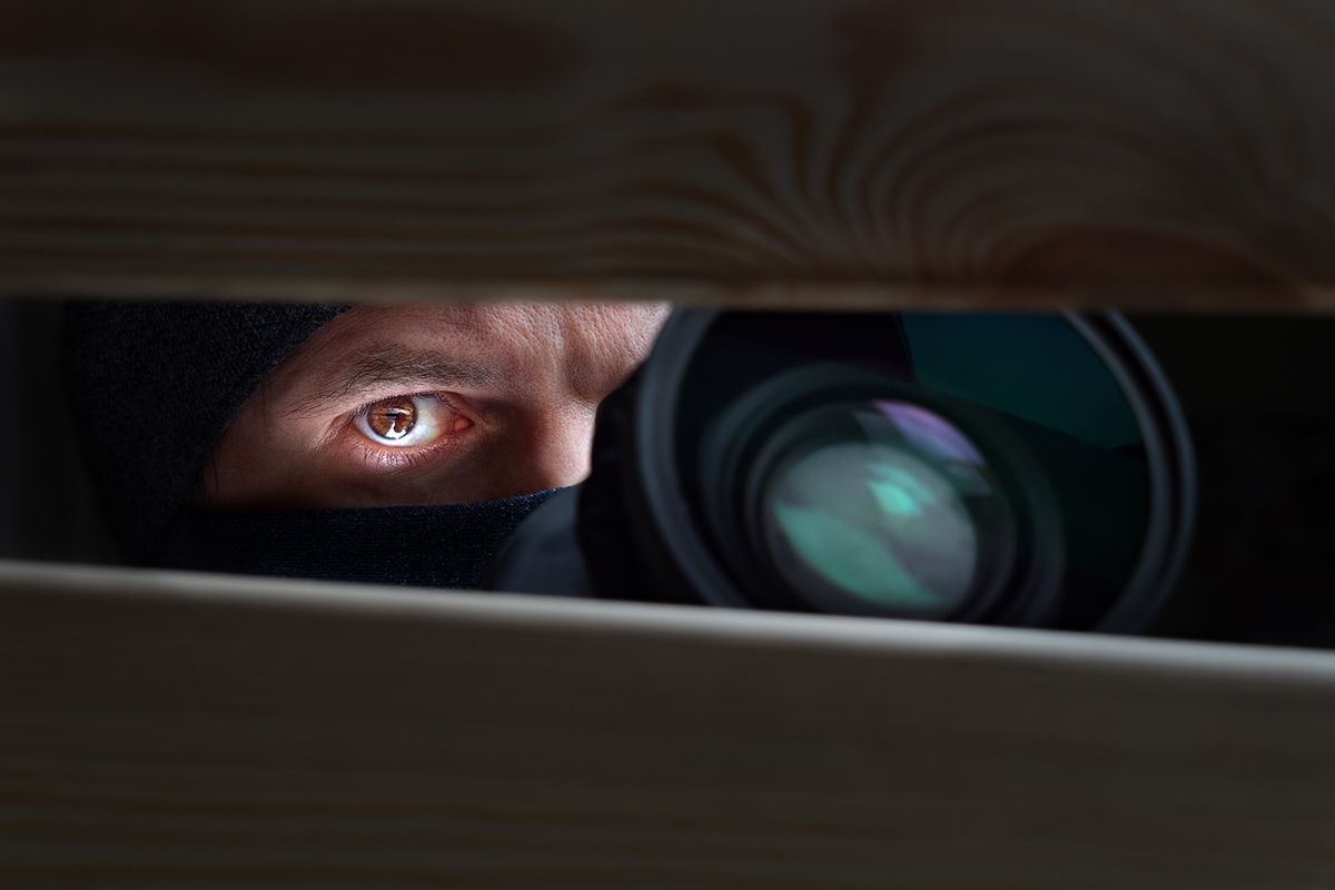 Spy,Man.,Peeping.,Spying.,Surveillance.,Secret,Information.,Hidden,Camera.,Man