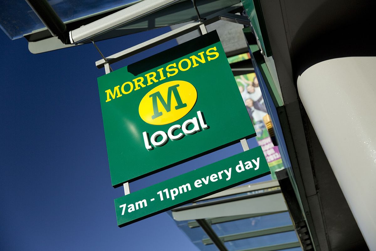 Sign,And,Branding,For,A,Morrisons,Local,Convenience,Store,In