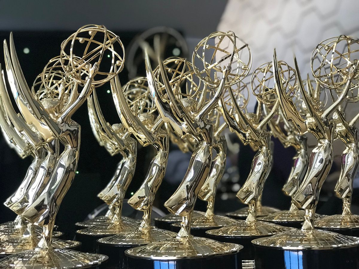 Los,Angeles,-,Sep,17:,Emmy,Statues,At,The,70th