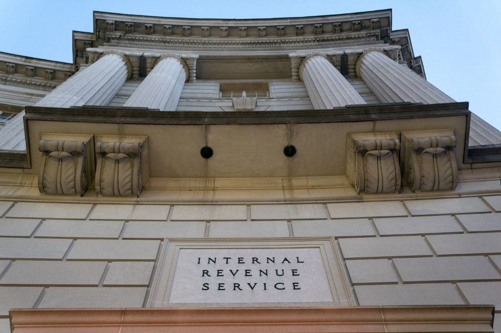 View of the Internal Revenue Service (IRS) building in Washington, DC, on January 24, 2023. (Photo by Stefani Reynolds / AFP)