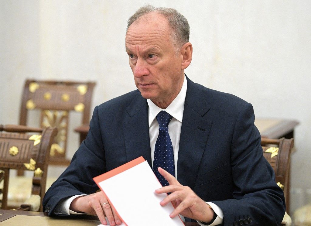 Secretary of Russia's Security Council Nikolai Patrushev attends a Security Council meeting in Moscow on October 26, 2019. (Photo by Alexei Druzhinin / Sputnik / AFP)