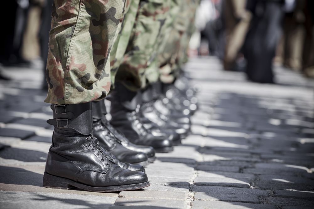 Army,Parade,-,Boots,Close-up