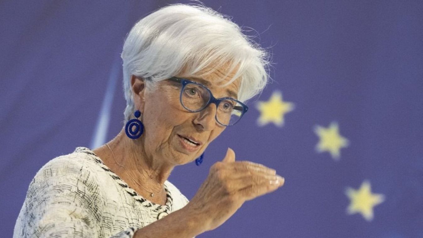 Governing Council meeting with interest rate decision16 June 2023, Hesse, Frankfurt/Main: Christine Lagarde, President of the European Central Bank (ECB) speaks at the press conference on the previous Council meeting. Photo: Boris Roessler/dpa (Photo by BORIS ROESSLER / DPA / dpa Picture-Alliance via AFP)