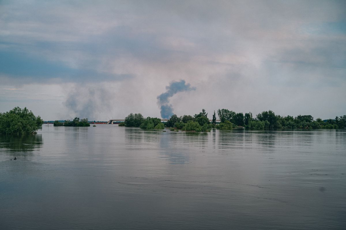 Flooding following the destruction of the Nova Kakhovka hydroelectric dam