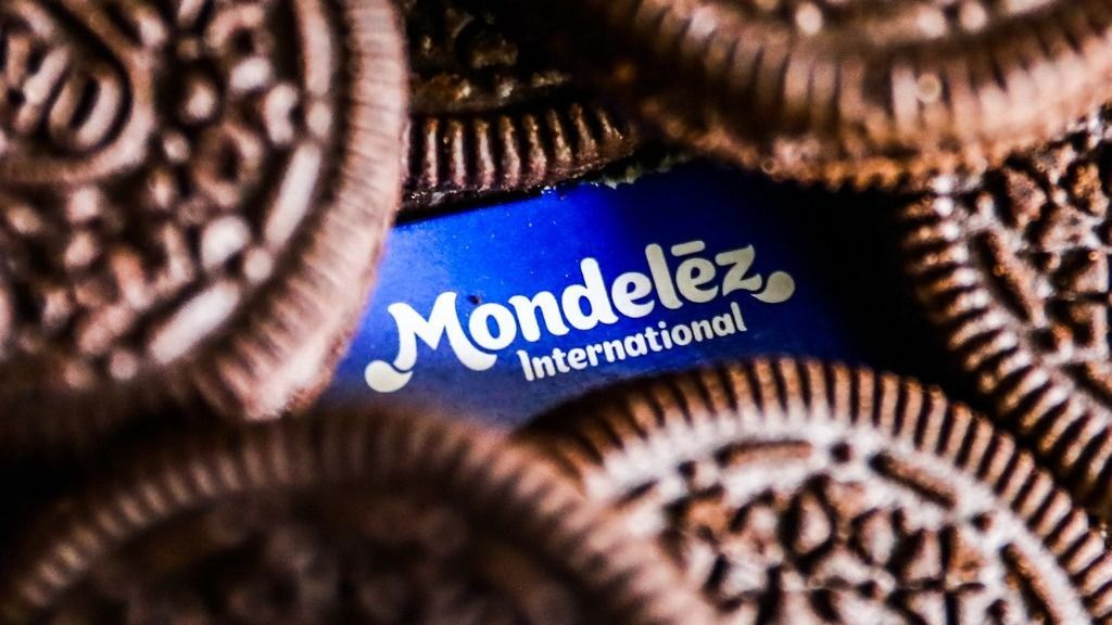 Mondelez International Company
Mondelez International logo and Oreo cookies are seen in this illustration photo taken in Krakow, Poland on September 25, 2021. (Photo by Jakub Porzycki/NurPhoto) (Photo by Jakub Porzycki / NurPhoto / NurPhoto via AFP)