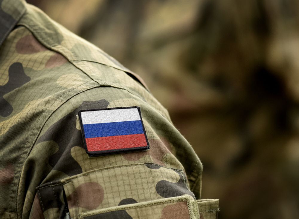 Flag,Of,Russia,On,Military,Uniform.,Army,,Soldiers.,Collage.