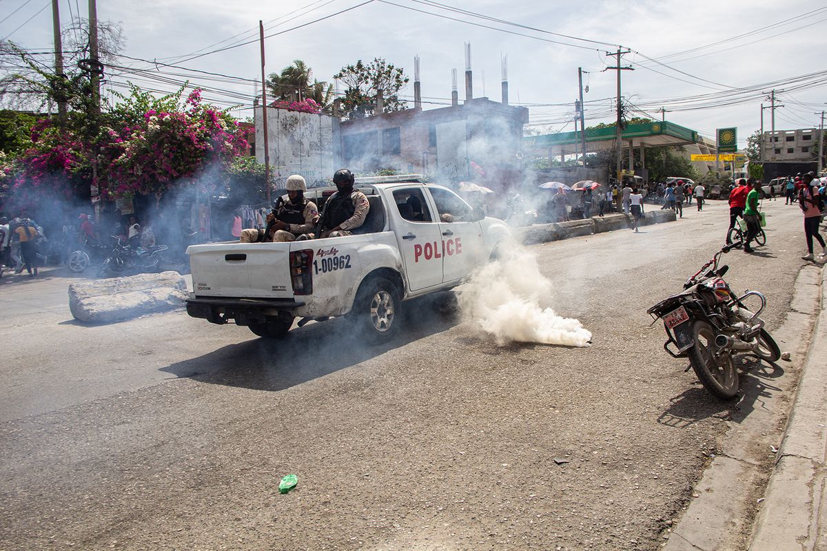Demonstration for higher minimum wage in Haiti