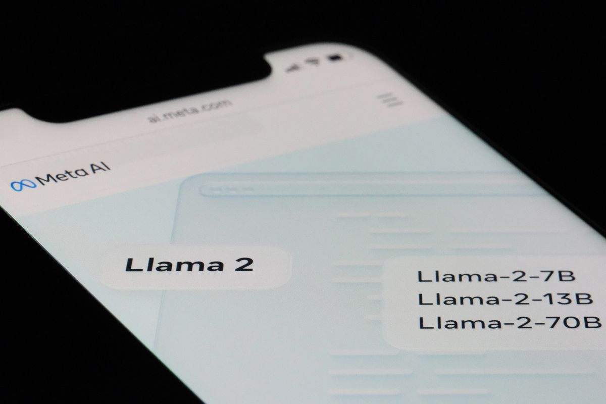 Shanghai,china-july,19th,2023:,Llama,2,Ai,Brand,Logo,On,Meta